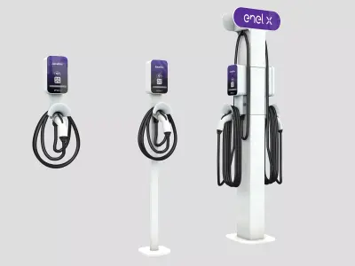 Charging station 3D model 3D model