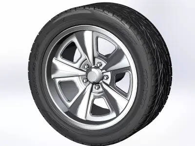 Custom wheels Schott Custom SS D concave for your scale model 3D print model