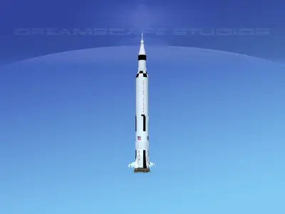 Saturn V Launch Vehicle 3D model