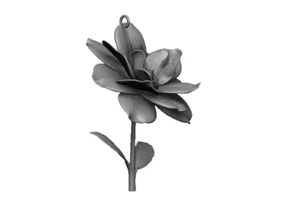 flower pendant 3D print model