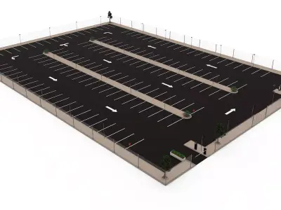 Car park 3D model