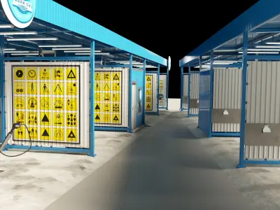 Car wash 3D model by CharlotteUA