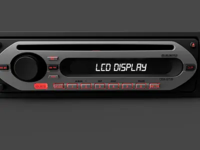 Car stereo SONY CDX-GT20 3D model