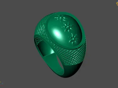 Plain Ring Women Ready STL 3DM Models Womens Rings 3D models 3D print model 52