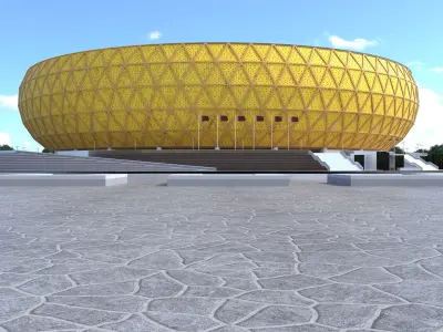 Lusail Stadium Qatar 2022 World cup 3D model