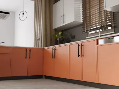 Kitchen Scene 01 3D Model 3D model