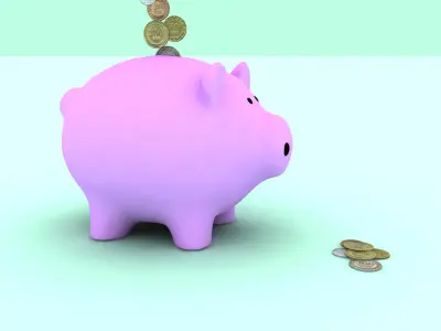 money box PIG 3D model