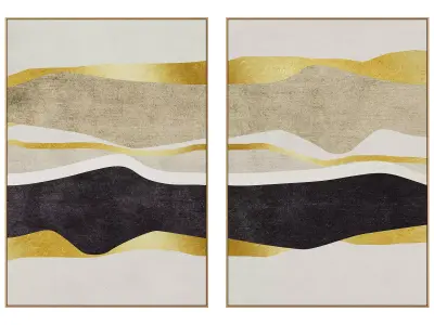 Abstract Painting Frame set 3D model 21