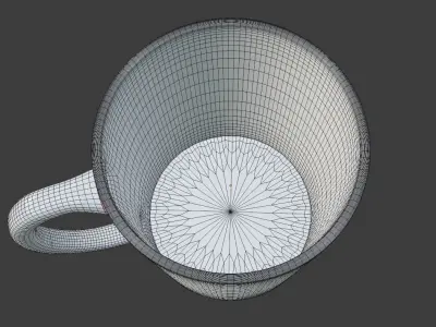 White Mug 3d Model Free 3D model