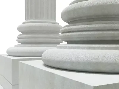 Columns pillars of justice Free 3D model