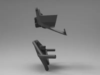 GENERIC TOYOTA BUMPERS Low-poly 3D model