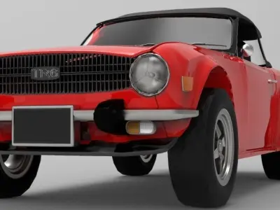 Triumph TR6 1975 3D model