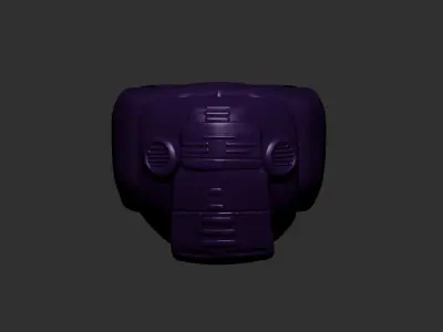 helmet high poly sculpt 3d printable  3D model 22