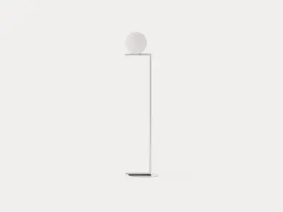 IC Lights F1 Floor Lamp - Chrome Low-poly 3D model
