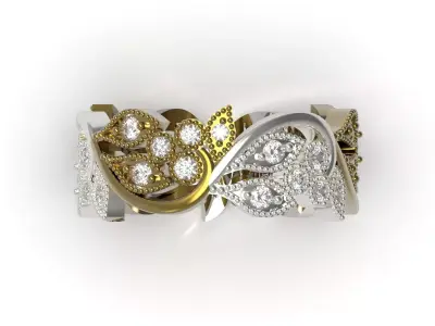 All Round Ring Design stl 3d cad jewelry model rr0063 3D print model