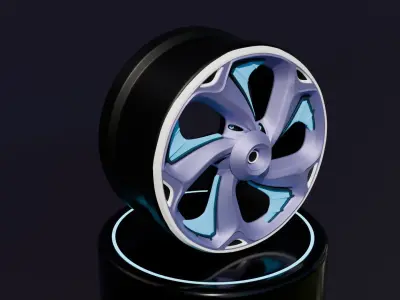 Sport car rims 3D model