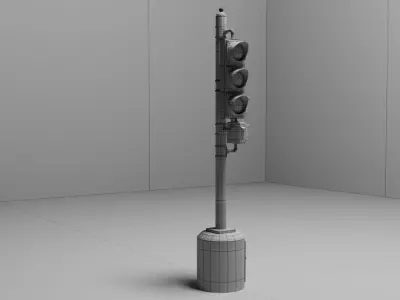 traffic light Free 3D model purchase