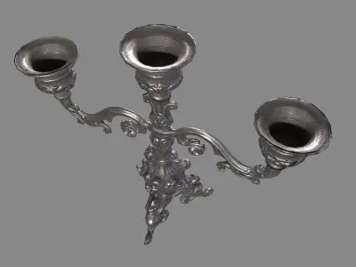Candlestick Stand Low-poly 3D model