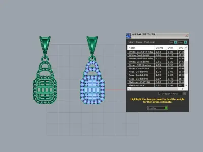 jewelry pendant 3D print model buy