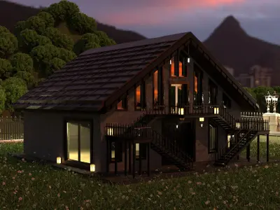 Luxury house 20 Free 3D model