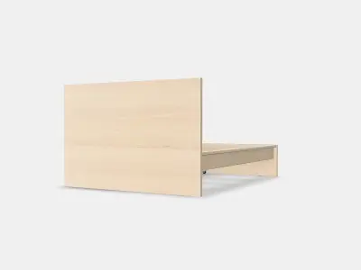 MALM Bed frame high w 2 storage boxes 1 Low-poly 3D model