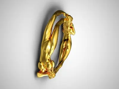 Girl Ring 3D print model