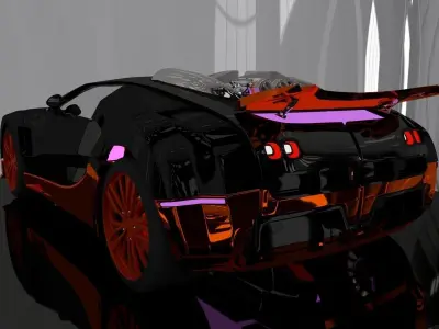 Customized veyron 3D model