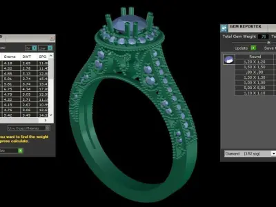 ring code 145 3D print model