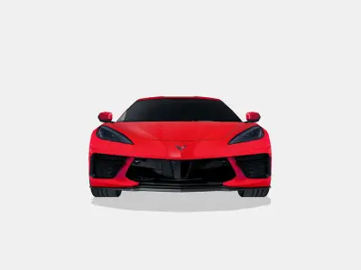 Chevrolet Corvette C8 Stingray 2021 Low-poly 3D model