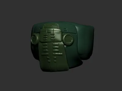 helmet high poly sculpt 3d printable  3D model