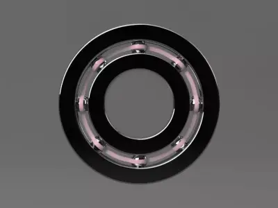 Ball Bearing 3D model 9