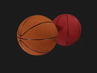 Basketball ball Low-poly 3D model get