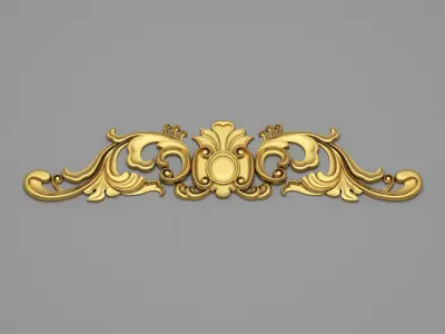 Classic Carved 017 3D model