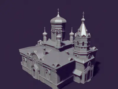 Nikolaev Cathedral in Kostanay 3D print model