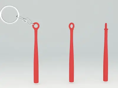 Baseball Bat 3D Print Ready Model 3D print model