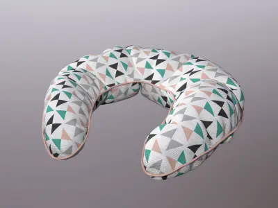 Neck Pillow - Triangles pattern 3D model