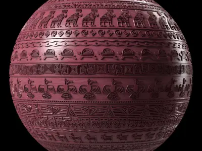 Wood Materials 17- Decorative Wood panel Seamless Pbr 4k Low-poly 3D model