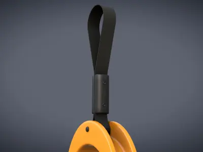 Bus Handle Hand Grip Low-poly 3D model