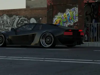 Ferrari Testarossa Liberty Walk 3D model