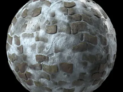 Pavement Materials 37- Paving By Snow and Mud Seamless Texture