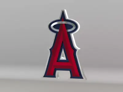MLB Los Angeles Angels Team Logo 3D model