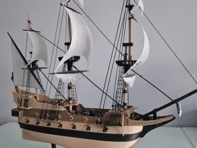 Galleon Model a Hobby and Unique Interior Decoration 3D print model