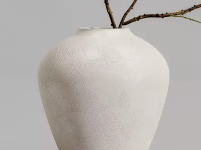 plants bouquet vase 57 3D model