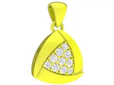 A4741 Cute Diamond Women Pendant 3D Model 3D print model