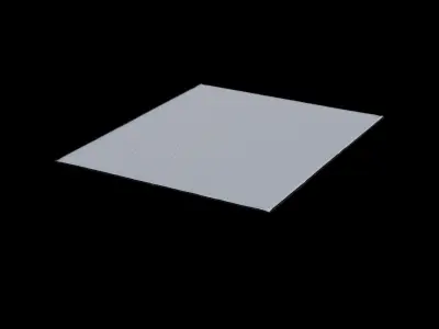 Blankets Quilted Throw Blanket Low-poly 3D model