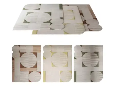 3 Rugs Le Tapis Nomade 3D model