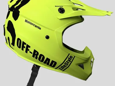 Helmet Off-Road 3D model