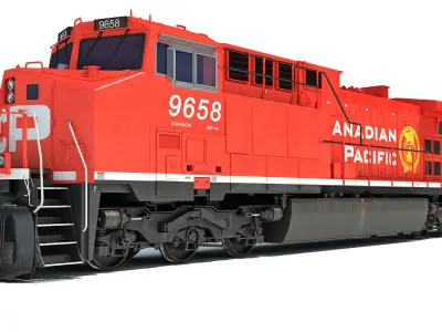 Canadian Pacific Locomotive 3D model