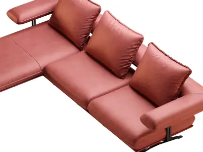 Hoover Sofa Low-poly 3D model