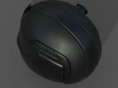 Helmet scifi military combat 3d model low poly human generic  Low-poly 3D model buy